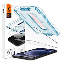 Захисне скло Spigen для iPhone 12 / 12 Pro EZ FIT GLAS.tR Screen Protector (2 шт.), Clear (AGL01801)
