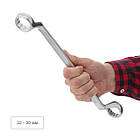 Ключ Intertool STORM накидний 30-32 мм CrV satine XT-1230, фото 4