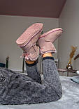 Уги жіночі Ugg Mini Bailey Bow Pink замшеві рожеві, фото 7