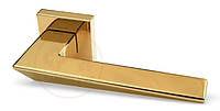 Дверная ручка на квадратной розетке Forme Naxos 215Q золото (Италия)