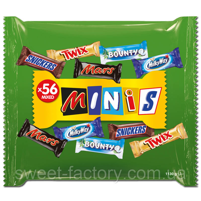 Шоколадні цукерки Minis Mix 1130g