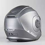 Мотошолом LS2 OF570 Verso Single Mono Open Face Helmet Matte Titanium титан, фото 6