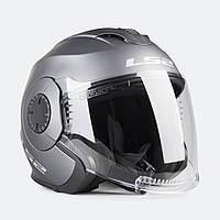 Мотошлем LS2 OF570 Verso Single Mono Open Face Helmet Matte Titanium титан