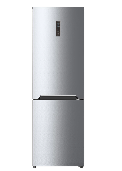 Холодильник (315 л) Grunhelm GNC-185HLX 2, двокамерний, нижня морозильна камера + промоколод