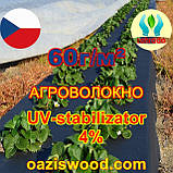 Агроволокно чорне 0.5х50м UV-P 4% 60g / m2 Zahrada Чехія, фото 6