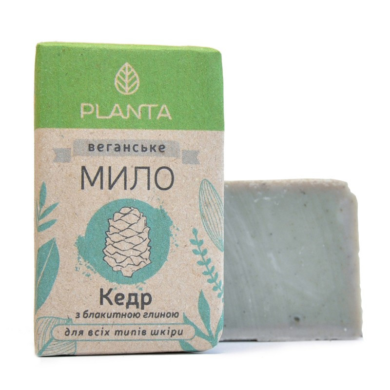 Натуральне тверде мило Planta Кедр