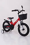 Дитячий велосипед із кошиком легка магнієва рама HAMMER HUNTER-1450D Червоний, фото 8