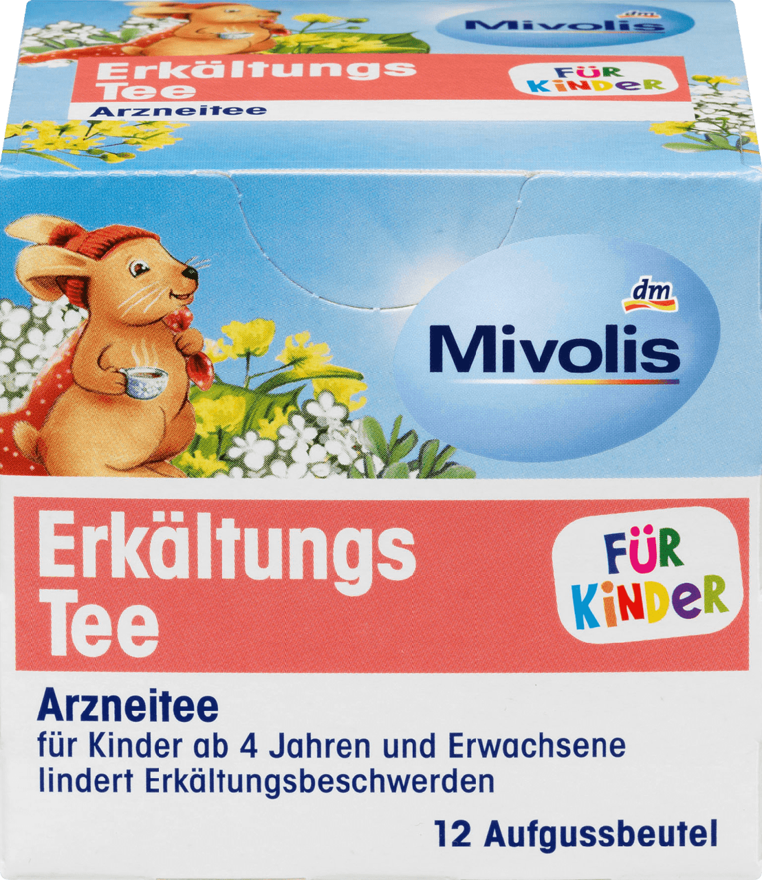 Лікувальний чай від застуди для дітей Mivolis Erkältungs-tee, 12 шт., фото 1