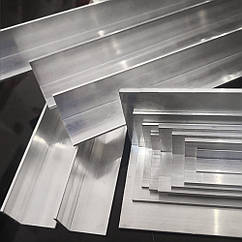 Куточок алюмінієвий різнобічний 40х25х3 мм 6 м АД31Т5 з покриттям і без покриття