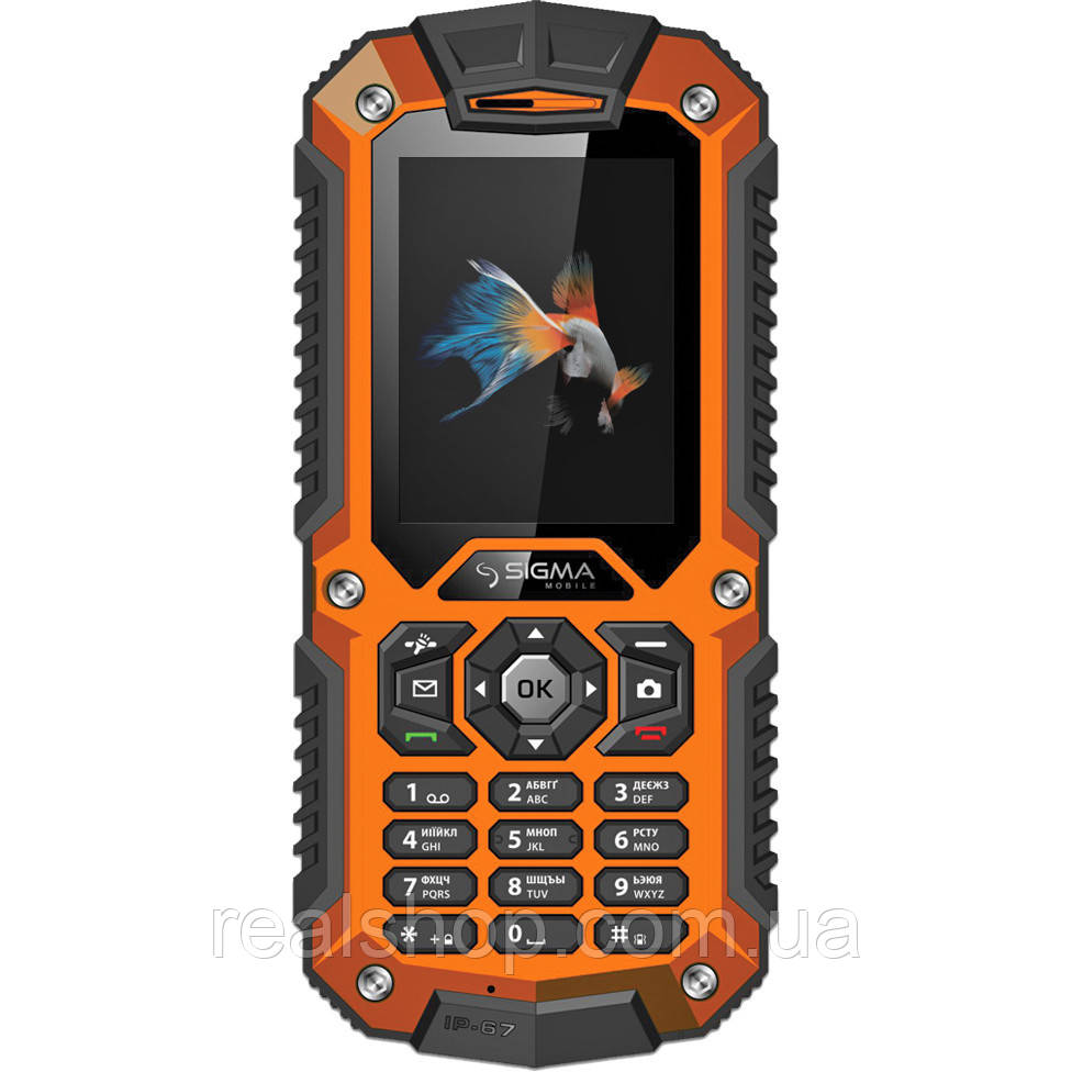 Мобільний телефон Sigma mobile X-treme IT67m Black-OrangeKhaki