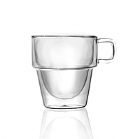 Чашка стеклянная с двойными стенками "Палермо" 280мл