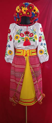 Український національний стилізований костюм з соняшниками, фото 2