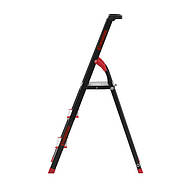 Драбина 3 щаблі, лоток для інвентарю, сталевий профіль, висота верхнього щаблу 630 мм, 409х667х1132мм,, фото 4