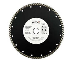 Диск відрізний алмазний "TURBO" 230 Х 3.1 Х 8 Х 22.2 мм YATO YT-6025 (Польща)