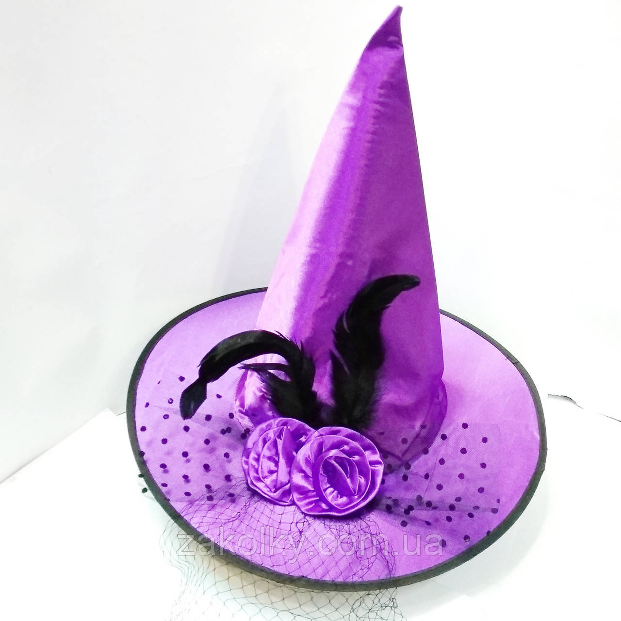 Капелюх ковпак "троянда з вуаллю"