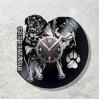 Часы Ротвейлер Порады собак часы Часы Ротвейлер Собака Ротвейлер на часах Бойцовская собака Ротвейлер на часах