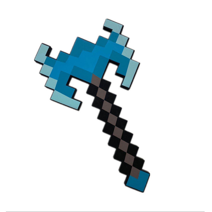 Піксельний алмазний подвійний сокиру Майнкрафт Minecraft Diamond Double Bladed Axe Mod