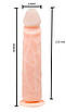 Реалістичний фаллоімітатор тілесного кольору на присоску Baile Beautiful Burgess 24 см, фото 4