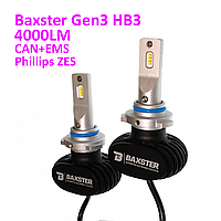 Baxster S1 gen3 HB4 5000K 4000Lm світлодіодні автомобільні LED лампи з CAN обманкою і EMS фільтром (2 шт)