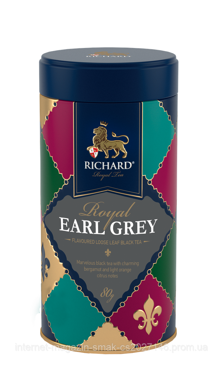 Чай Richard Royal Earl Grey, ж/б, листовой, 80 г