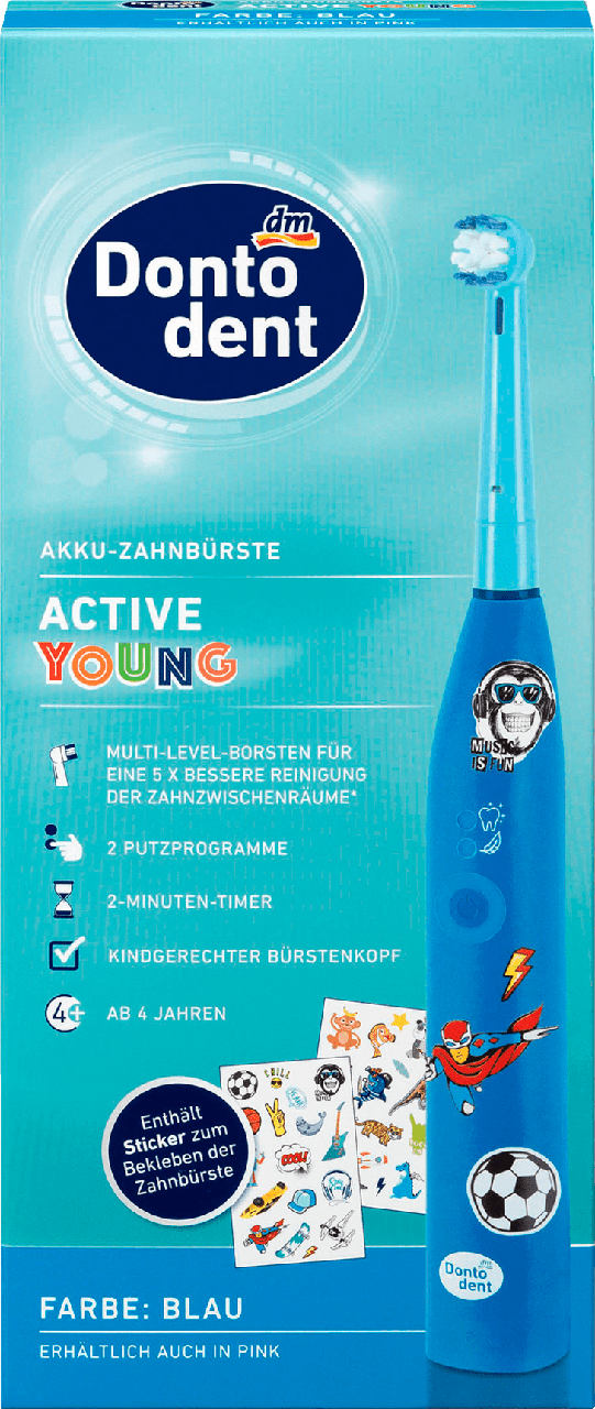 Дитяча електрична зубна щітка Dontodent Active Young