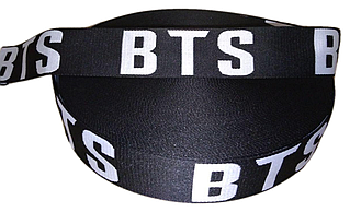 Лампасна стрічка, тасьма лампасна 4 см "BTS"