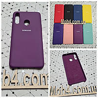 Брендовый чехол накладка Silicone Cover для Samsung (Самсунг) А20 S