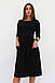 Класичне жіноче чорне плаття-міді Tirend, фото 4