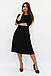 Класичне жіноче чорне плаття-міді Tirend, фото 3