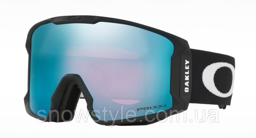 Гірськолижна маска Oakley Line Miner L (XL) Matte Black лінза Prizm Sapphire Iridium, фото 1