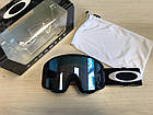 Гірськолижна маска Oakley Line Miner L (XL) Matte Black лінза Prizm Sapphire Iridium, фото 2