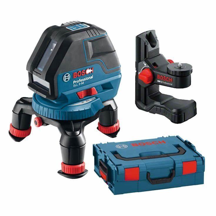 Лазерний нівелір Bosch GLL 3-50 Professional + BM1 + L-BOXX (10 м, з приймачем - 50 м) (0601063802)