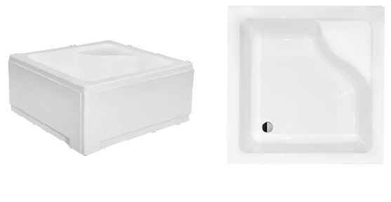 Комплект обудов до душового піддону IGOR 90х90х35 BESCO PMD PIRAMIDA дві штуки