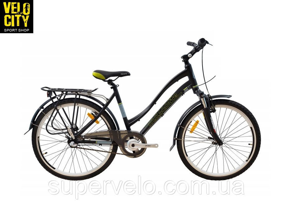 Жіночий велосипед Mascotte Like 26" v-brake чорний
