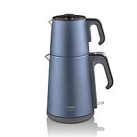 Подвійний електричний чайник Arzum AR3080-O Tea Pleasure з нержавіючої сталі 1650 Вт Функція збереження тепла