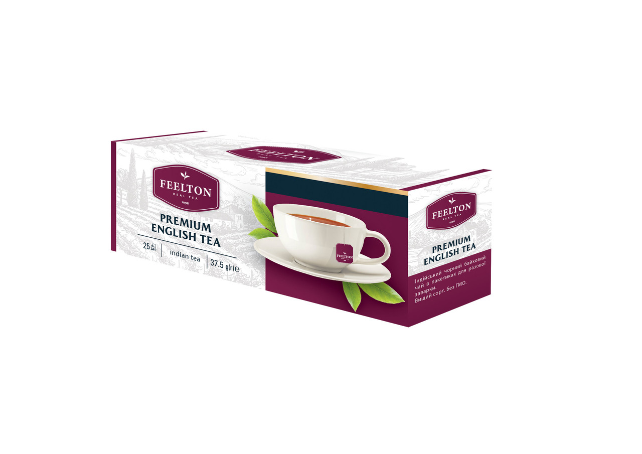 Чай FEELTON Premium English Tea" чорний ф/п 25*1,5 м з/я