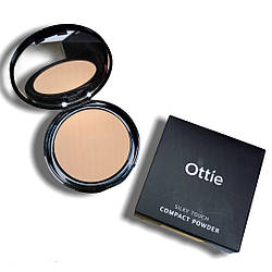 Компактна Пудра дOttie Silky Touch Compact Powder 9g, #01 Світлий бежевий