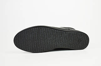 Черевики на танкетці зимові Ripka 1019 36 Чорні шкіра цигейка, фото 3