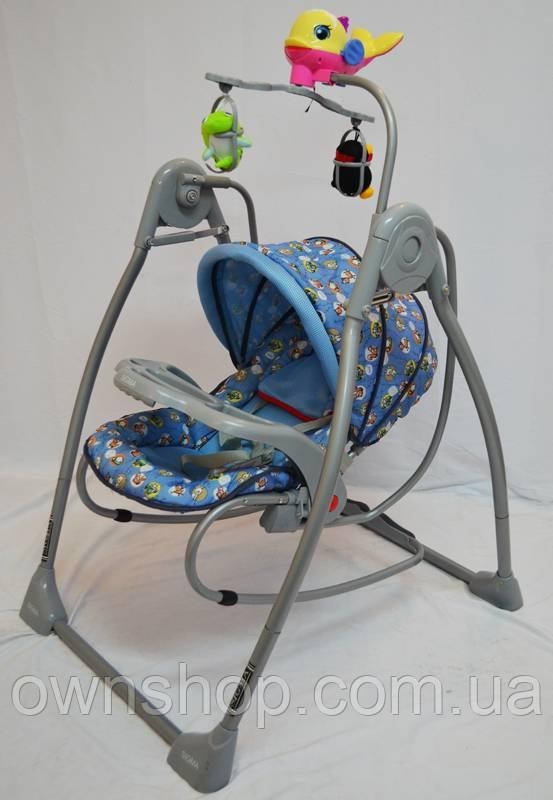 Дитячий стільчик-гойдалка RB-782 Блакитний, фото 1