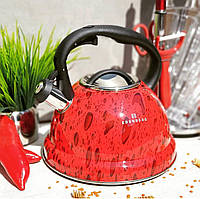 Чайник зі свистком 3 л із неіржавкої сталі Edenberg EB-1990 Чайник для індукційної плити Чайник газовий