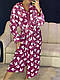 Жіночий довгий махровий халат дуже теплий зайчик із капюшоном, фото 10