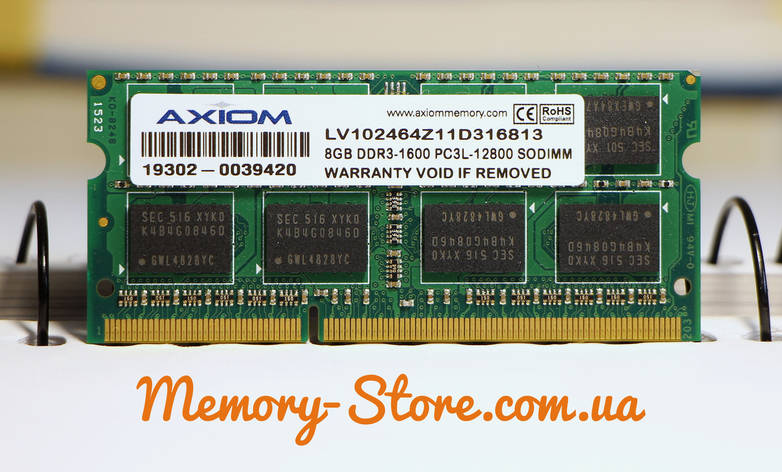 Оперативна пам'ять для ноутбука DDR3 8GB PC3L-12800S 1.35 V SODIMM (б/у), фото 1