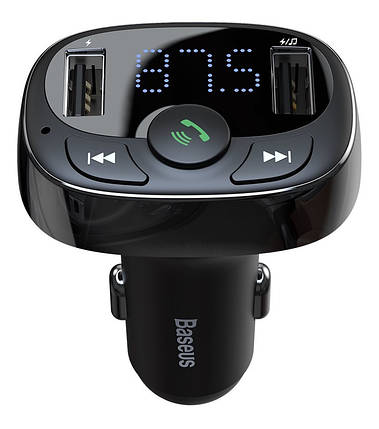 Адаптер автомобільний BASEUS S-09A, 2USB, 2.4 A, чорний, фото 1