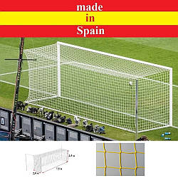 Професійна сітка для футбольних воріт 7,5х2,5х2х2 м. (шнур 4,5 мм, Іспанія)