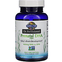 Garden of Life, Dr. Formulated, Vegan Prenatal DHA, 400 mg , 30 Softgels, оригінал