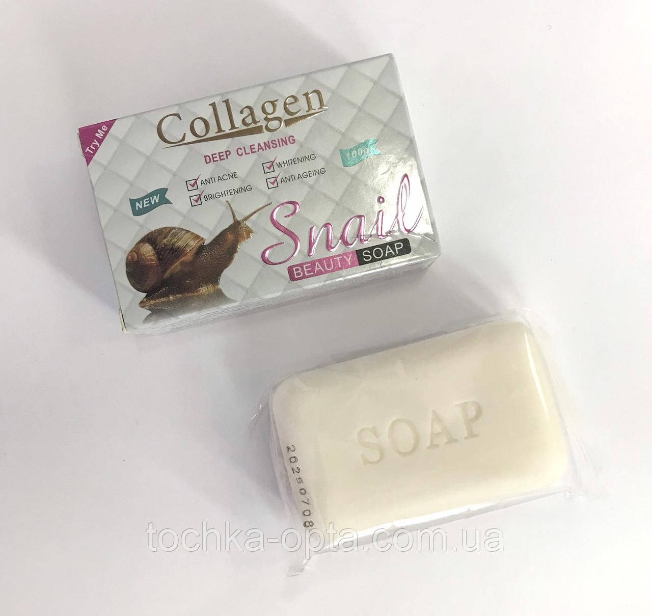 Мило для вмивання Collagen deep Cleansing Snail soap