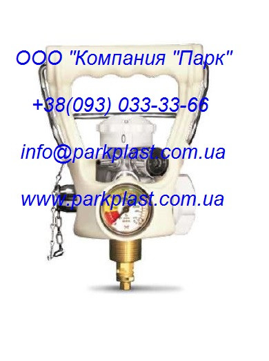 Вентиль для медичних газів; вентиль під кисень медичний; вентиль медичний з вбудованим регулятором