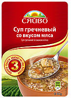 Суп гречневый со вкусом мяса 60гр ТМ СЯЙВО суп гречаний зі смаком м'яса