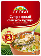 Суп рисовый со вкусом курицы 60гр ТМ СЯЙВО суп рисовий зі смаком курки