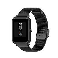 Ремінець для годинника Mesh steel design bracelet Універсальний, 20 мм. Black, фото 2